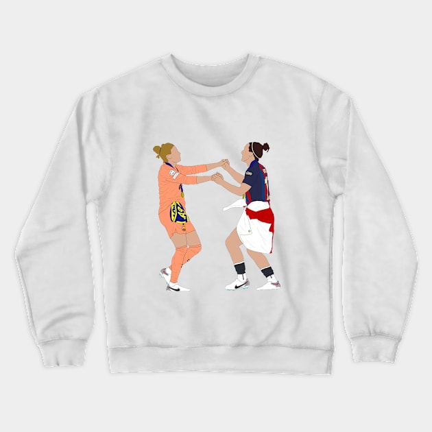 Sandra Paños and Lucy Bronze Celebration Crewneck Sweatshirt by WilliamCreus